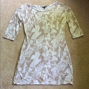 Snake print, cotton dress